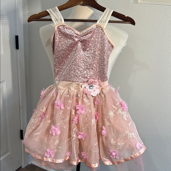 Weissman Other - Weissman Pink and Cream Formal Kids Dress